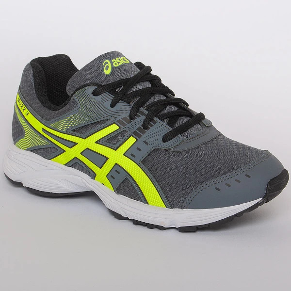 TÊNIS ASICS BUZZ 3 GS INFANTIL - Grafite/amarelo