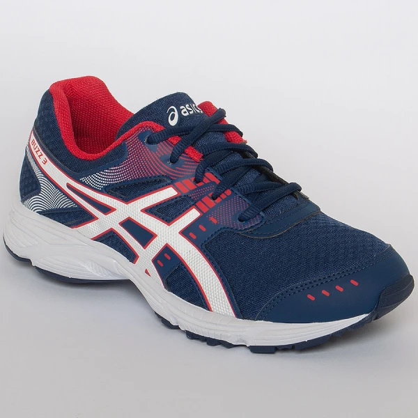TÊNIS ASICS BUZZ 3 GS INFANTIL - Marinho/branco