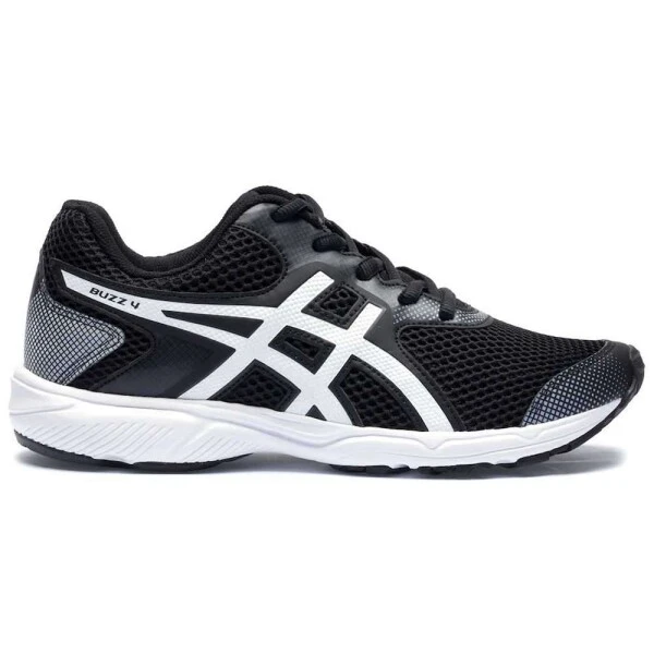 TÊNIS ASICS BUZZ 4 GS INFANTIL - Preto/branco