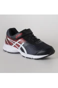 TÊNIS ASICS FANTASY 3 PS INFANTIL - Preto/vermelho
