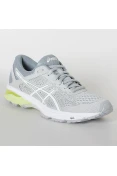 TÊNIS ASICS GEL GT-1000 6 FEMININO - Cinza/branco TÊNIS ASICS GEL GT-1000 6 FEMININO - Cinza/branco