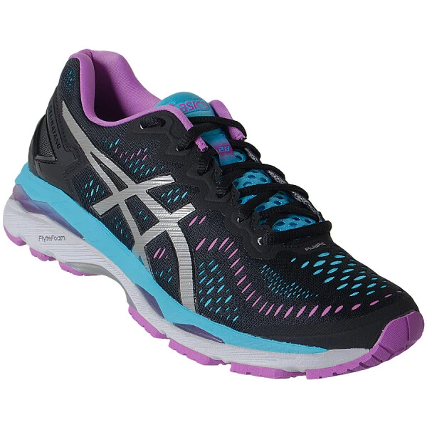 TÊNIS ASICS GEL KAYANO 23 FEMININO - Preto/azul celeste