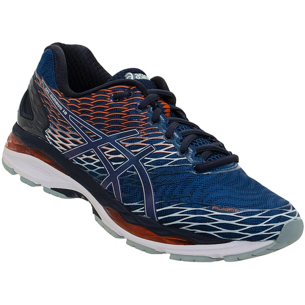 TÊNIS ASICS GEL NIMBUS 18 MASCULINO - Marinho/laranja