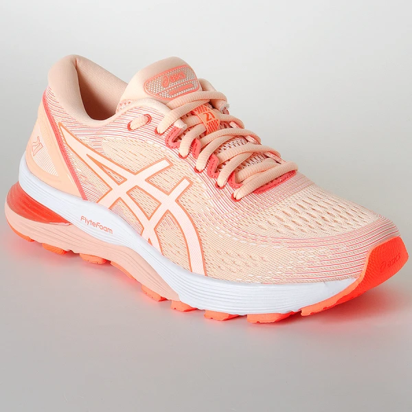 TÊNIS ASICS GEL NIMBUS 21 FEMININO - Rosa/branco