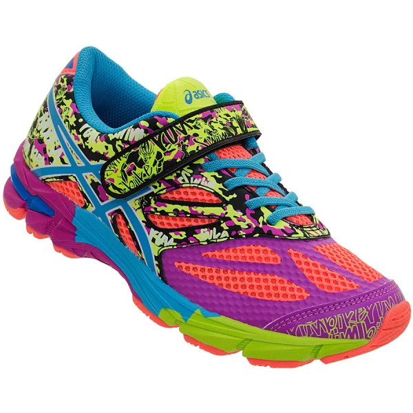TÊNIS ASICS GEL NOOSA TRI 10 PS INFANTIL - Laranja/azul celeste