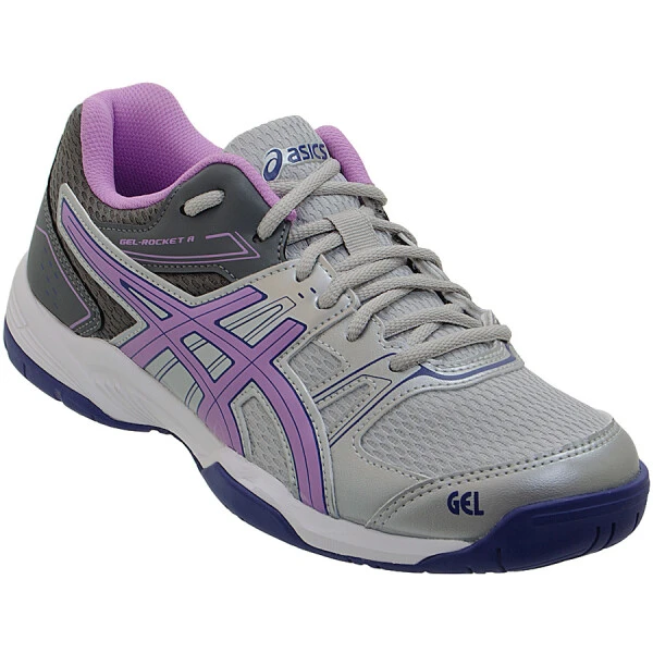 TÊNIS ASICS GEL ROCKET 7 A FEMININO - Cinza/lilas