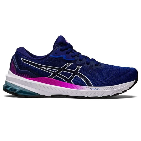 TÊNIS ASICS GT-1000 11 FEMININO - Azul/branco