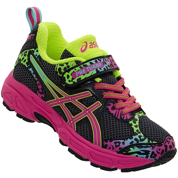 TÊNIS ASICS PRE TURBO PS GIRLS INFANTIL - Chumbo/pink