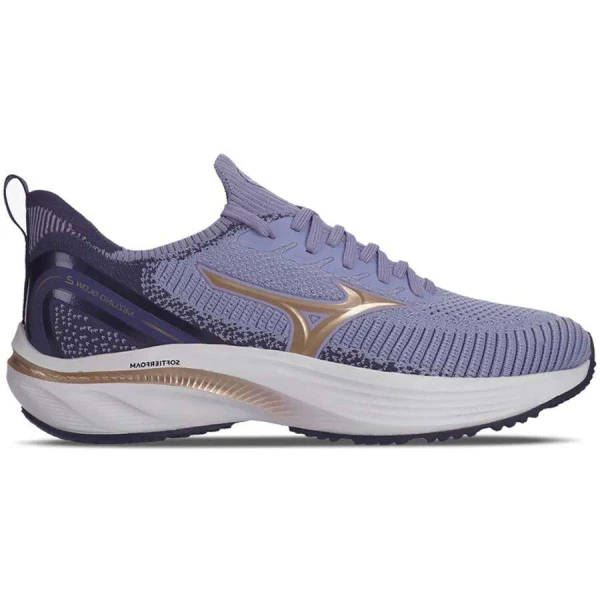 TÊNIS DE CORRIDA MIZUNO GLOW 2 FEMININO - Lilas/dourado
