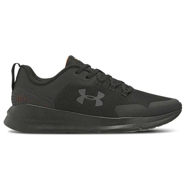 TÊNIS DE CORRIDA UNDER ARMOUR CHARGED ESSENTIAL MASCULINO - Preto/laranja