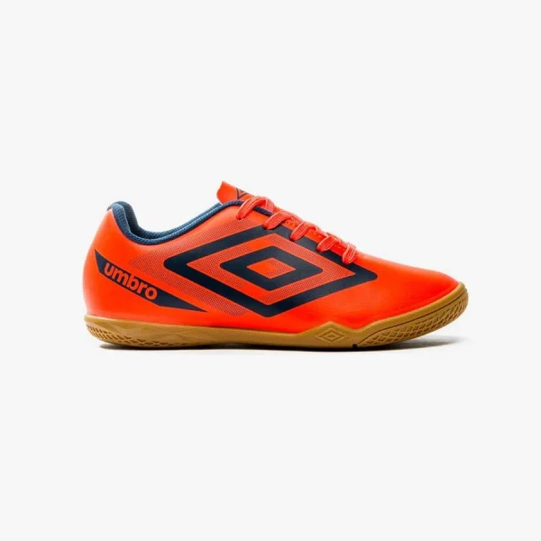 TÊNIS FUTSAL UMBRO BEAT INFANTIL MASCULINO - Laranja/marinho