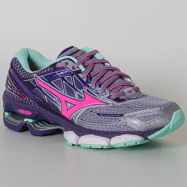 TÊNIS MIZUNO WAVE CREATION 19 FEMININO - Rosa/roxo