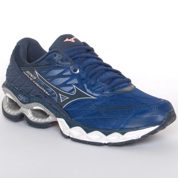 TÊNIS MIZUNO WAVE CREATION 20 FEMININO - Marinho/rosa
