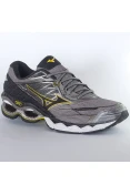 TÊNIS MIZUNO WAVE CREATION 20 MASCULINO - Grafite/amarelo