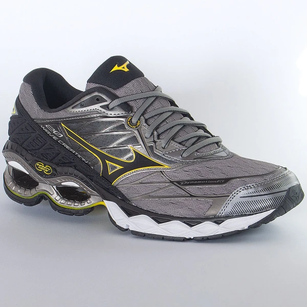 TÊNIS MIZUNO WAVE CREATION 20 MASCULINO - Grafite/amarelo