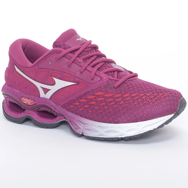 TÊNIS MIZUNO WAVE CREATION 21 FEMININO - Pink/prata