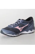 TÊNIS MIZUNO WAVE HAWK FEMININO - Grafite/rosa