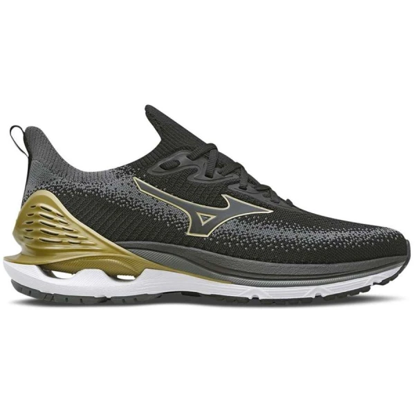 TÊNIS MIZUNO WAVE LASER MASCULINO - Preto/dourado