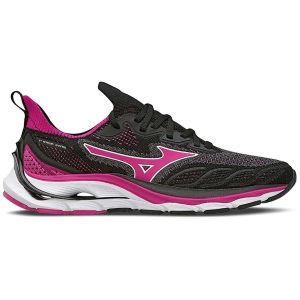 TÊNIS MIZUNO WAVE MIRAI 4 FEMININO - Preto/pink