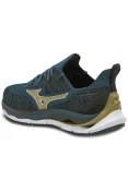 TÊNIS MIZUNO WAVE MIRAI 4 MASCULINO - Azul/dourado