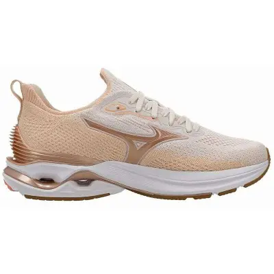 TÊNIS MIZUNO WAVE MIRAI 8 FEMININO - Bege/bronze