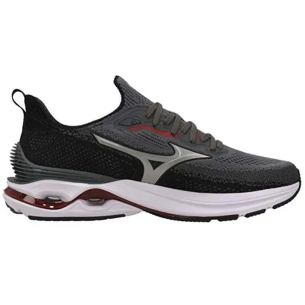 TÊNIS MIZUNO WAVE MIRAI 8 MASCULINO - Cinza/preto
