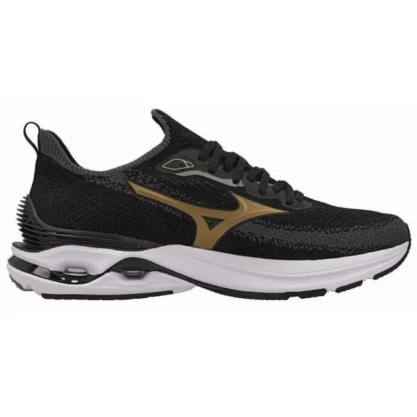 TÊNIS MIZUNO WAVE MIRAI 8 MASCULINO - Preto/dourado