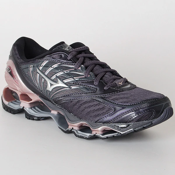 TÊNIS MIZUNO WAVE PROPHECY 8 FEMININO - Chumbo/rosa