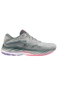 TÊNIS MIZUNO WAVE RIDER 27 FEMININO - Cinza/roxo