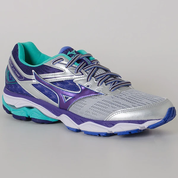 TÊNIS MIZUNO WAVE ULTIMA 9 FEMININO - Prata/roxo