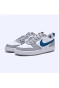 TÊNIS NIKE COURT BOROUGH LOW 2 (GS) JUVENIL - Branco/azul TÊNIS NIKE COURT BOROUGH LOW 2 (GS) JUVENIL - Branco/azul
