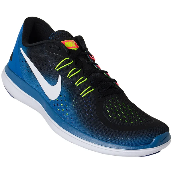 TÊNIS NIKE FLEX 2017 RN MASCULINO - Preto/azul