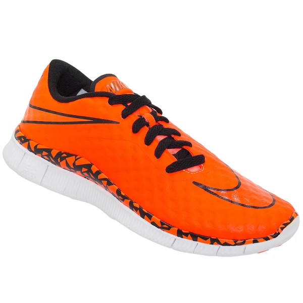 TÊNIS NIKE FREE HYPERVENOM GS INFANTIL - Laranja/preto