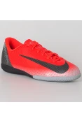TÊNIS NIKE FUTSAL VAPORX 12 ACADEMY GS CR7 IC INFANTIL - Vermelho/preto TÊNIS NIKE FUTSAL VAPORX 12 ACADEMY GS CR7 IC INFANTIL - Vermelho/preto