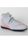 TÊNIS NIKE MERCURIALX SUPERFLY 6 CLUB IC INFANTIL - Cinza/vermelho