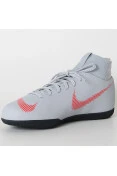 TÊNIS NIKE MERCURIALX SUPERFLY 6 CLUB IC INFANTIL - Cinza/vermelho