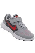 TÊNIS NIKE REVOLUTION 3 PSV INFANTIL - Cinza/vermelho