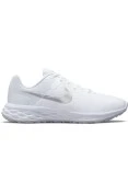 TÊNIS NIKE REVOLUTION 6 NEXT NATURE FEMININO - Branco/prata