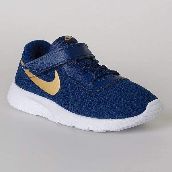 TÊNIS NIKE TANJUN TDV INFANTIL - Marinho/dourado