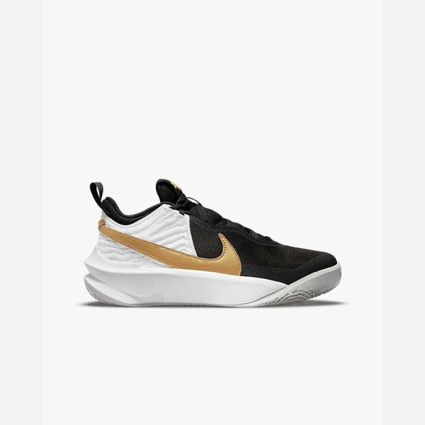 TÊNIS NIKE TEAM HUSTLE D 10 INFANTIL - Preto/dourado
