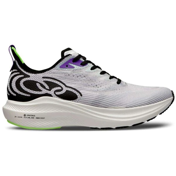 TÊNIS OLYMPIKUS CORRE GRAFENO 2 MASCULINO - Branco/preto