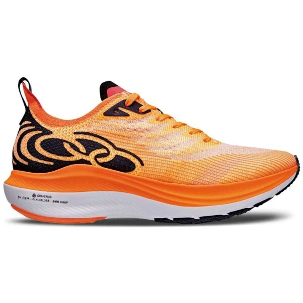 TÊNIS OLYMPIKUS CORRE GRAFENO 2 MASCULINO - Laranja/preto