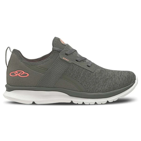 TÊNIS OLYMPIKUS EASY FEMININO - Chumbo/rosa