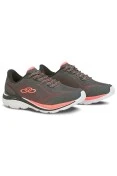 TÊNIS OLYMPIKUS GLAM 2 FEMININO - Chumbo/salmao