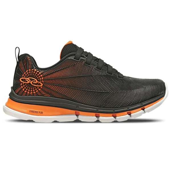 TÊNIS OLYMPIKUS SPIDER KIDS INFANTIL - Preto/laranja