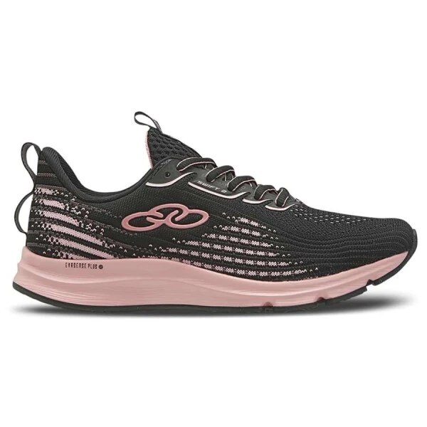 TÊNIS OLYMPIKUS SWIFT 2 FEMININO - Preto/rosa