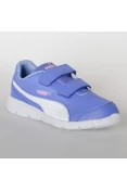 TENIS PUMA STEPFLEEX SL V PS INFANTIL - Azul/branco