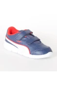 TENIS PUMA STEPFLEEX SL V PS INFANTIL - Marinho/vermelho