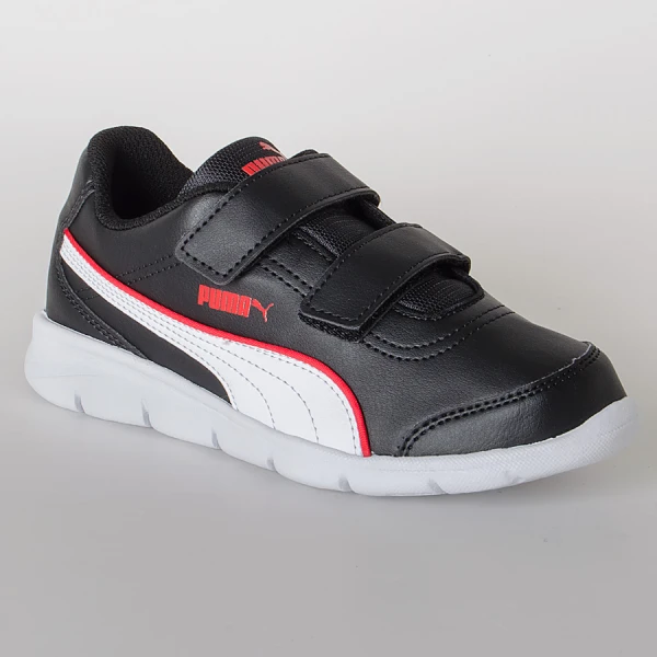 TENIS PUMA STEPFLEEX SL V PS INFANTIL - Preto/branco