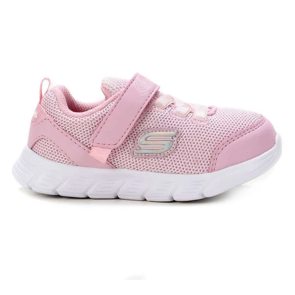 TENIS SKECHERS COMFY FLEX - MOVING ON INFANTIL - Rosa/branco